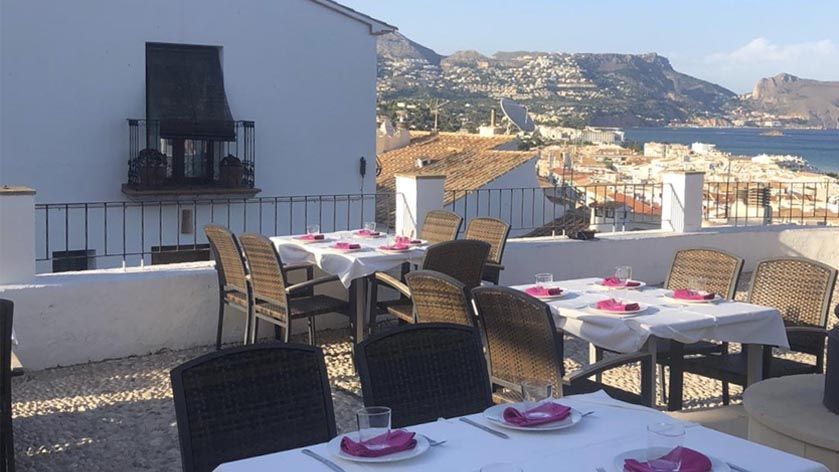 donde comer en altea con vistas